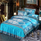 Fashion Home Textile Wedding Jacquard  Bedding Set Luxury Satin Quilt/Duvet Cover Bedclothes