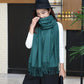 Women Cashmere Scarves with Tassel Soft Solid Color Warm Long Wraps Scarf Casual Lady Winter Shawl