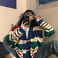 Spring and Autumn Outer Wear Knit Sweater Long-sleeved Blouse Women Wild Korean Loose Lazy Wind Coat Sweater