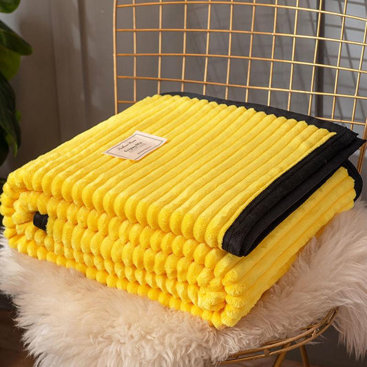 Winter Coral Fleece Blanket Plus Velvet Thick Double-sided Fleece Sheets Flannel Dormitory Single Bed Blanket