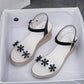 Women's Sandals Super High-heeled Wedge with Open Toe Flower Platform Sandals Waterproof Platform All-match Buckle Women's Shoes