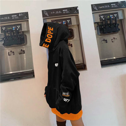 Women Winter Sweatshirts Turtleneck Hooded Pullover Hoodies Oversized Streetwear Hip Hop Tracksuit Plus Size Loose Long Coat Women Top Clothes