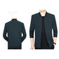 Men's Spring Autumn Jacket Solid Slim Fit Business Jackets Casual Thin Long Sleeves Gentleman High Quality Zipper Outfit Male Casual Outdoor Costume