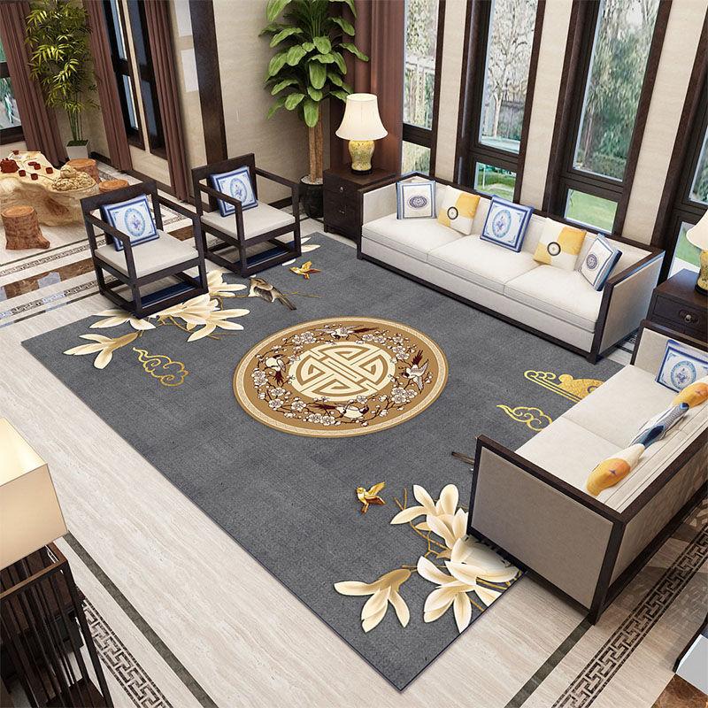 Chinese Style Carpet Living Room Coffee Table Blanket Chinese Style Bedroom Bedside Blanket Entrance Door Custom Carpet