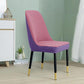 Nordic Style Household Dining Table and Chair Cover Universal Modern All-inclusive Elastic Thickening Semicircular Color Matching Curved Chair Cover