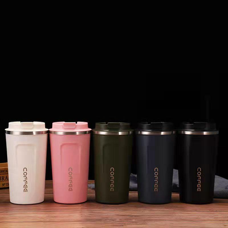Keelorn 500ML Coffee Cup with Lid Seal Stainless Steel Vacuum Bottle Car Water Bottle Water Cup
