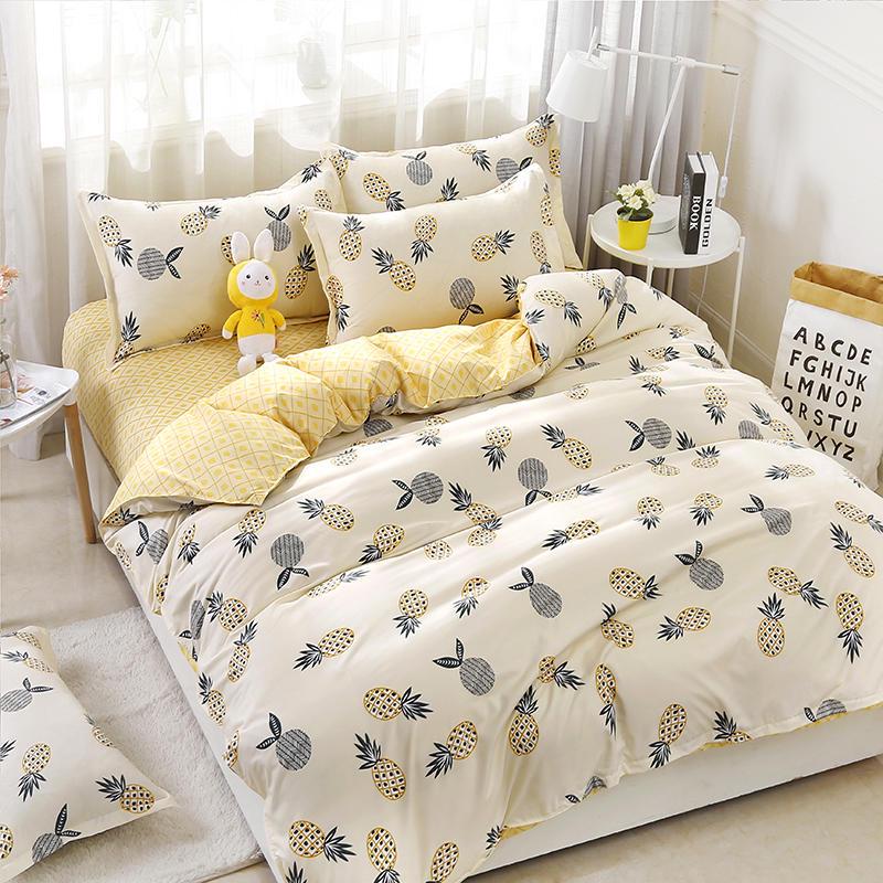 3pcs Suit Pillow Case Bed Linen Set Red Rose Heart Bedding Cover flower Duvet Cover