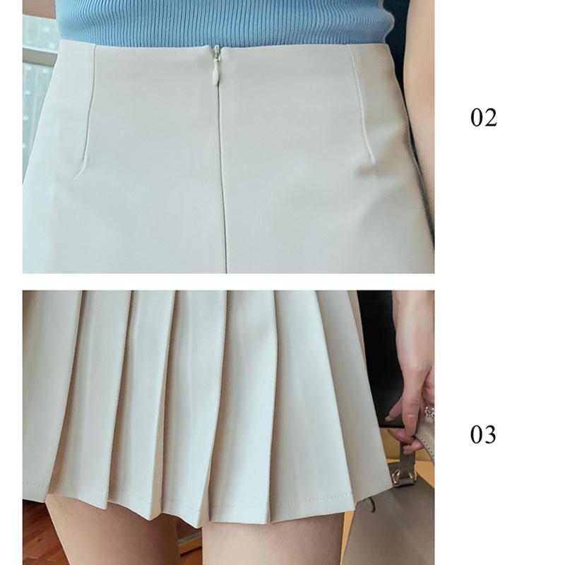 Women High Waist Pleated Skirt School Girl A-Line Short Skirt Uniforms Cosplay Sweet Girls