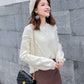Knitted Sweater Women Autumn and Winter Loose Women's Korean Style Long-sleeved Pullover Tassel V-neck Knitted Bottoming Shirt