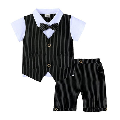 Baby Formal Suit Infant Blazer Toddler Gentleman Tuxedo Outfit Wedding Birthday Gift Clothes Set