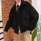 Plush Wool Cardigan Men's Outer Short Top Thick Warm Long Sleeves Loose Casual Men's Cardigan Coat Comfortable and Breathable