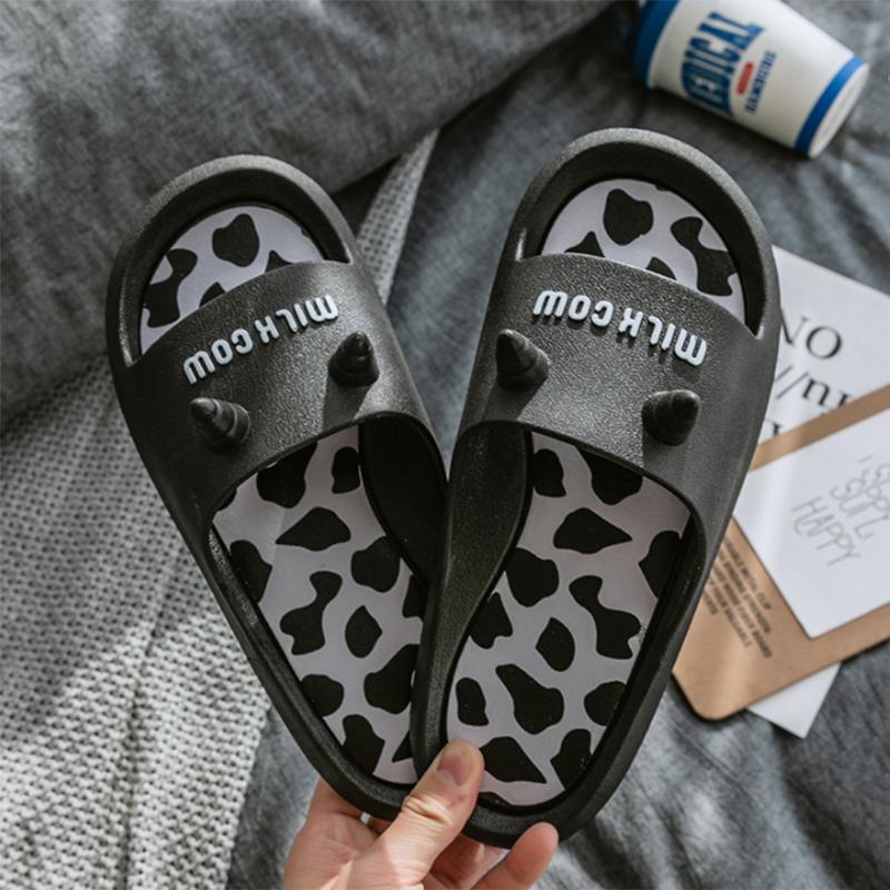 Summer Cartoon Female Outer Wear Slippers Bathroom Bath Non-slip Home Home Couple Shoes Men's Indoor Cute Sandals and Slippers