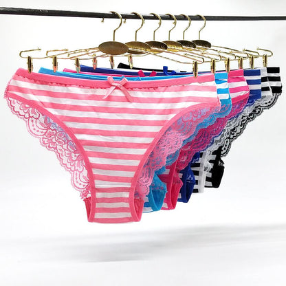 6 Pcs/Lot Briefs Underwear Women Panties Cotton Sexy Panites