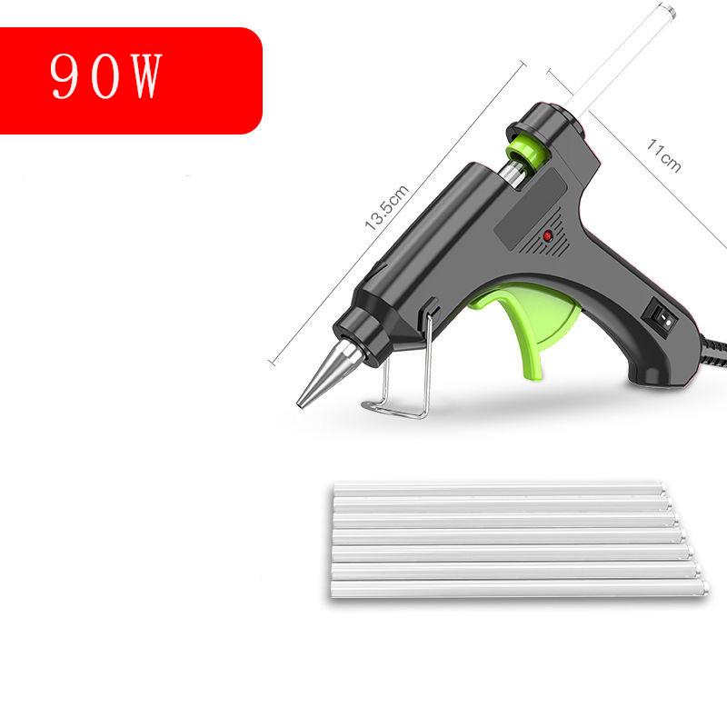 Electric-hot Melt Glue Gun with 7*100MM Glue Sticks 90W Industrial Mini Guns Thermo Electric Heat Temperature ToolA