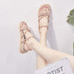 Female Summer Student Sandals Korean Fashion Outer Wear Non-slip Flat Shoes Small Fresh Roman Beach Shoes