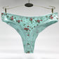 WTEMPO 6 Pieces/Set Thong Panties Ladies Sexy Lingerie Briefs Fashion Print Solid Color Lingerie Ladies Panties M-XL