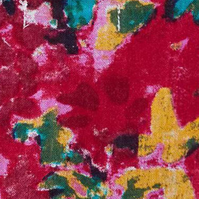 Cotton Summer Ethnic Style Printed Short-sleeved Suit Fashion Loose Harem Pants Plus Size Two-piece Women