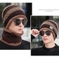 Woolen Hat Men's Winter Thickening Plus Velvet Warm Cotton Hat Cycling Cold and Windproof Ear Protection Knitted Hat