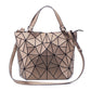 Luxury Geometric Rhombic Female Handbag Fashion Luminous Folding Designer Shoulder Bags for Women