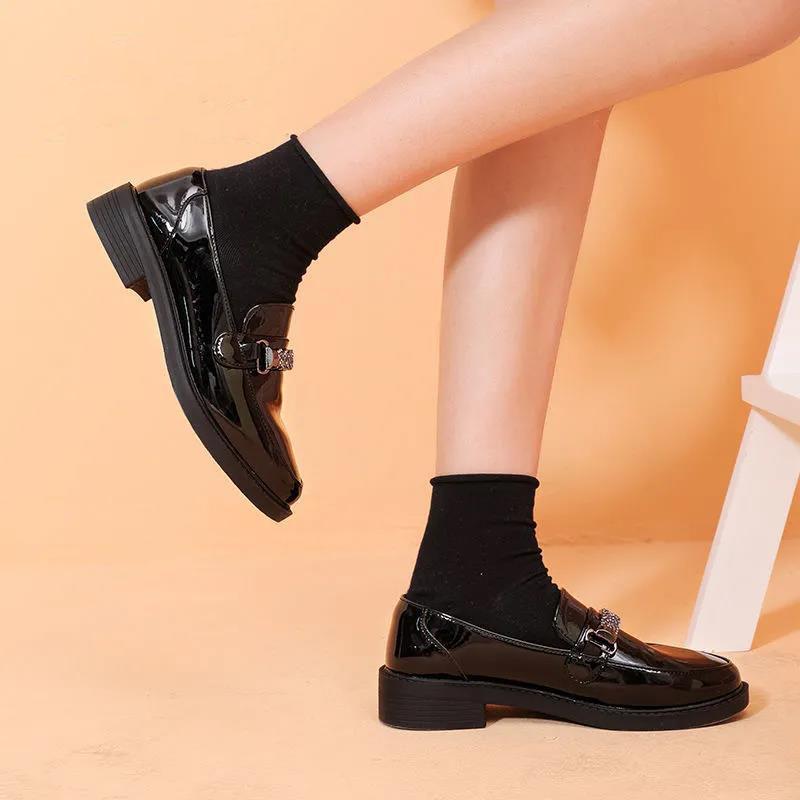 Summer Women's British Style Leather Shoes Trendy All-match Japanese Shoes Fashion Ladies Loafers