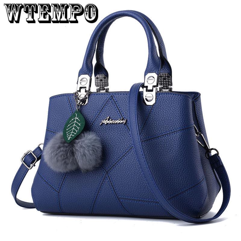 Leather sense handbag fashion handbag trend shoulder bag Messenger bag European and American style