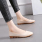 Women's Round Toe Shoes Korean Style Shoes Ladies Comfortable Leather Shoes Nurse Work Shoes Soft Sole Mother's Shoes