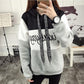 Warm Hooded Tops Autumn and Winter Sweater Cotton Women's Sweatshirt Wild Large Size Long Sleeve