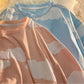 Cookie Print Short-sleeved T-shirt Loose Casual Girls Korean Version Loose Couple Short-sleeved Commuter