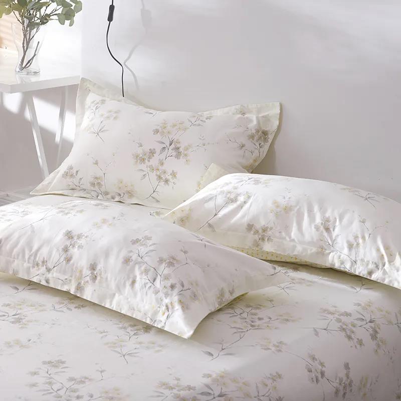 100% Cotton Pillow Case A Pair of Double Bed Bedding Pillow Case 48*74cm Pastoral Style