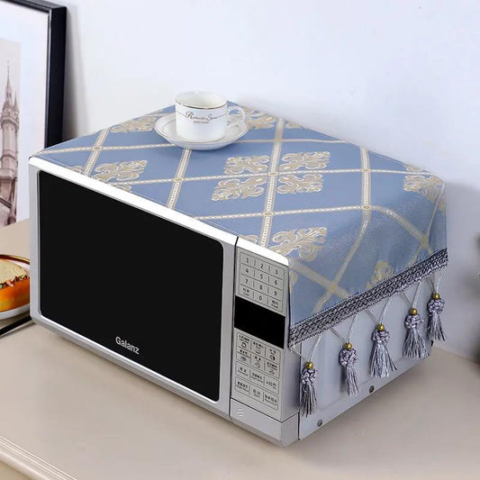 Microwave Oven Cover Dust Cover Fabric Cover Oil Cover Cloth Oven Cover Three-sided All-inclusive