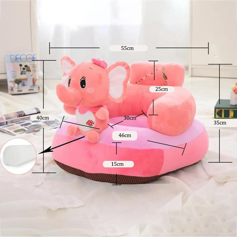 Luminescent with Music Infant Baby Sofa Chair 3 -6 Months Child Small Sofa Training Seat Seat Belt Anti-fall and Anti-rollover