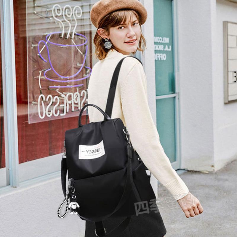 Multifunctional Anti-theft Backpack Women Fashion All-match Single-shoulder Dual-use Oxford Cloth Waterproof Travel Backpack