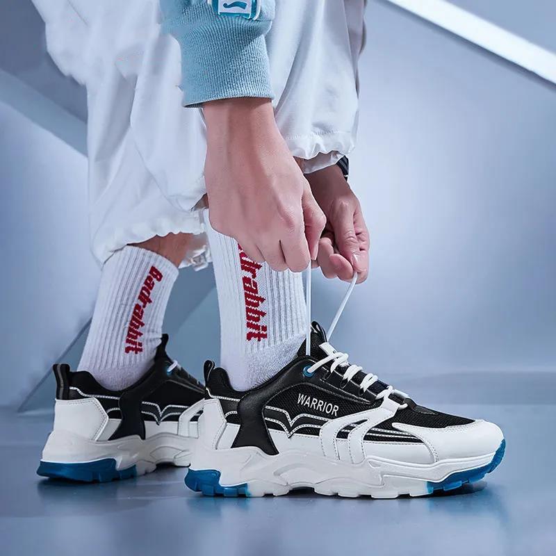 Korean Style Trendy All-match Shoes Breathable Sports Casual Shoes Men's Cushion Running Shoes