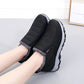 Autumn and Winter Women Plus Velvet Thick Warm Sports Shoes Non-slip Solid Color High-top Sneakers Middle-aged and Elderly Mothers Boots