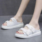 Size35-40 Summer Women Slippers Bohemian Beach Waterproof Slippers Wedge Platform Crystal Letter Sandals Outdoor High Heels