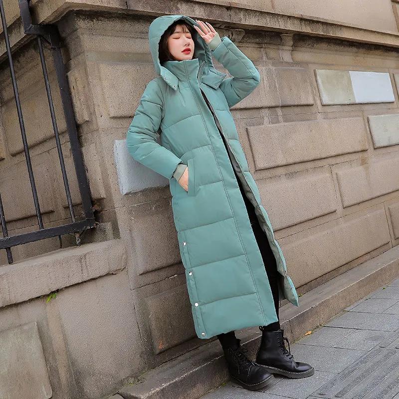 Down Padded Jacket Women's Long Section New Padded Jacket Ins Winter Loose Student Cotton Clothes Jacket