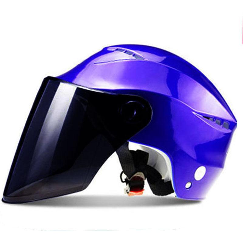 Electric Bicycle Female Helmet Summer Sunscreen Male Half Helmet Anti-ultraviolet Sunshade All Seasons Lightweight Non-motorcycle Helmet