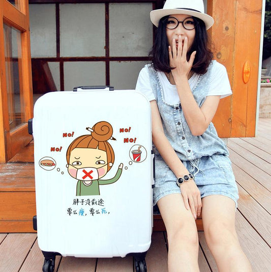 Funny wall stickers environmentally friendly removable kitchen cartoon inspirational stickers