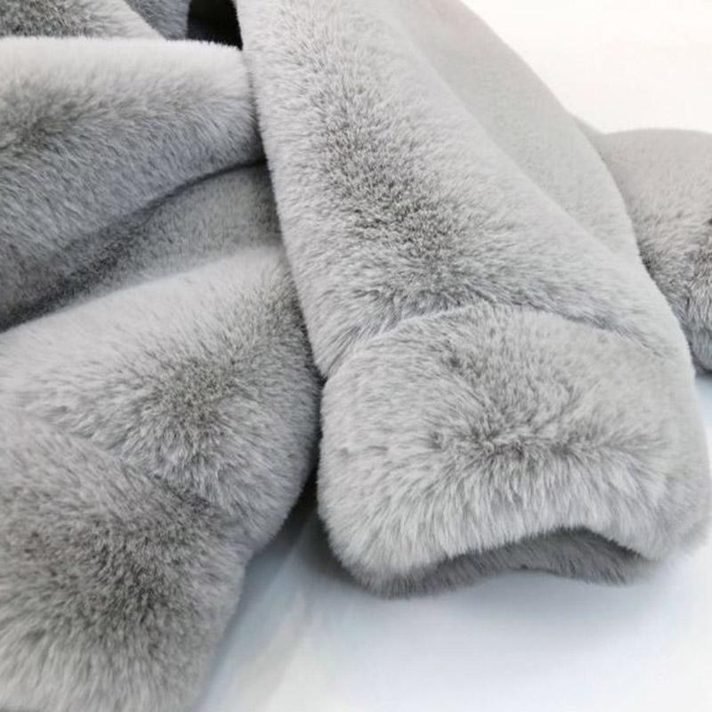 Winter Women's Mink Faux Fur Hooded Coat Thick Warm Faux Fur Coat Loose Large Size Mink Fur Plush Coat