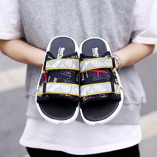 Summer Slippers Men's Trend Fashion Flip-flops Outer Wear Drag Non-slip Casual Sandals and Slippers Sandals
