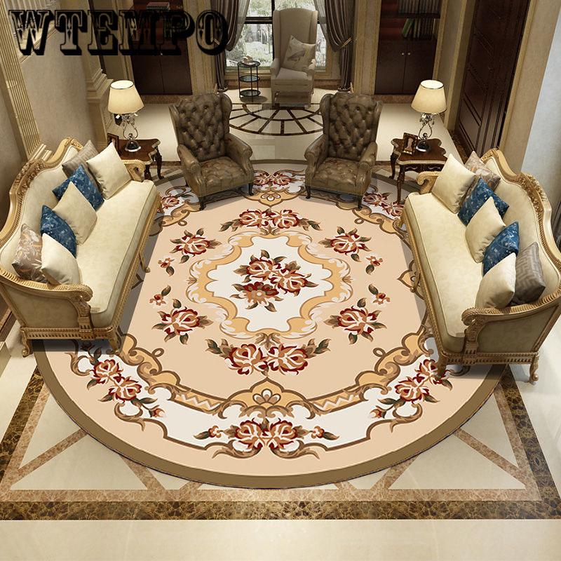 Living room carpet coffee table mat bedroom carpet vintage pastoral wind carpet European