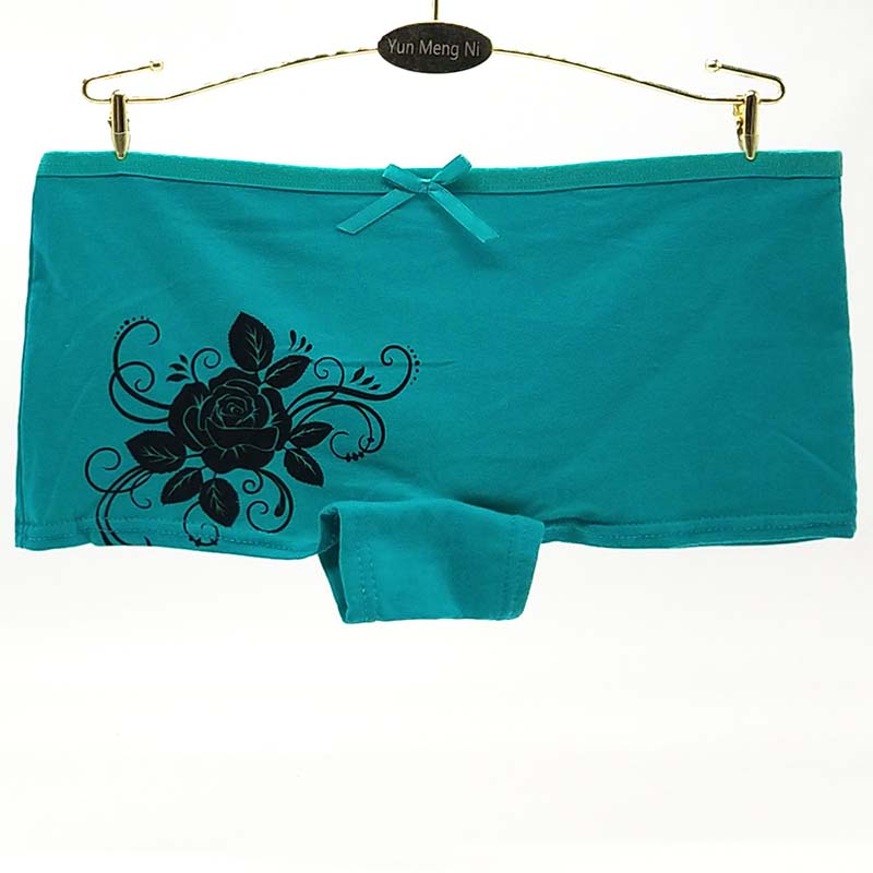 6 Pieces/set of Pure Cotton Underwear Women's Cotton Sexy Boxer Briefs