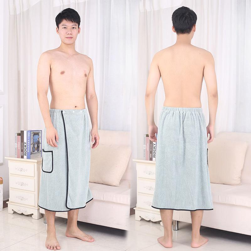 Quick-drying Non-linting Men's Home Large Bath Towel with Elastic and Thicker General-purpose Than Pure Cotton Absorbent Adult Household Wrap Towel