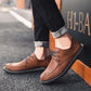 Custom Comfortable Men Pointed Toe Dress Shoes Genuine Low Leather Men's Wedding Shoes Loafers