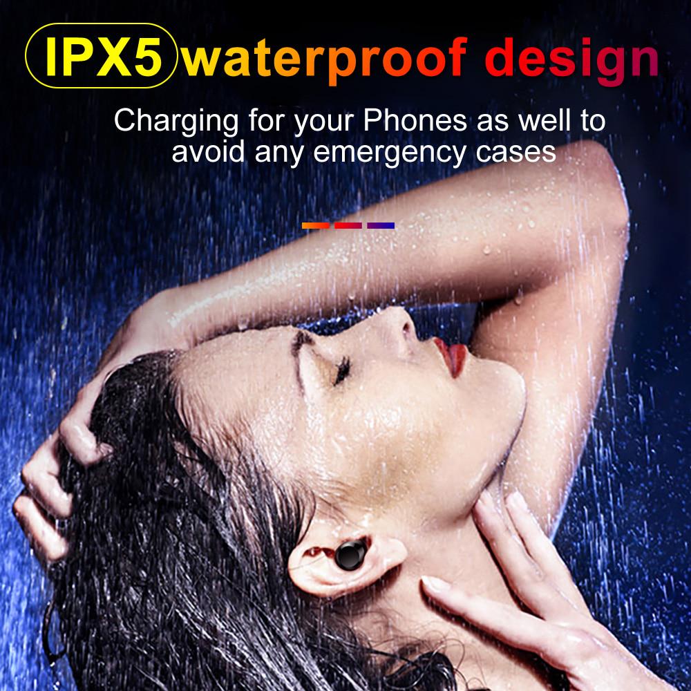 Waterproof 5.0 Earphones Bluetooth Mini HIFI TWS Earbuds Wireless Headphones Noise Reduction Headset