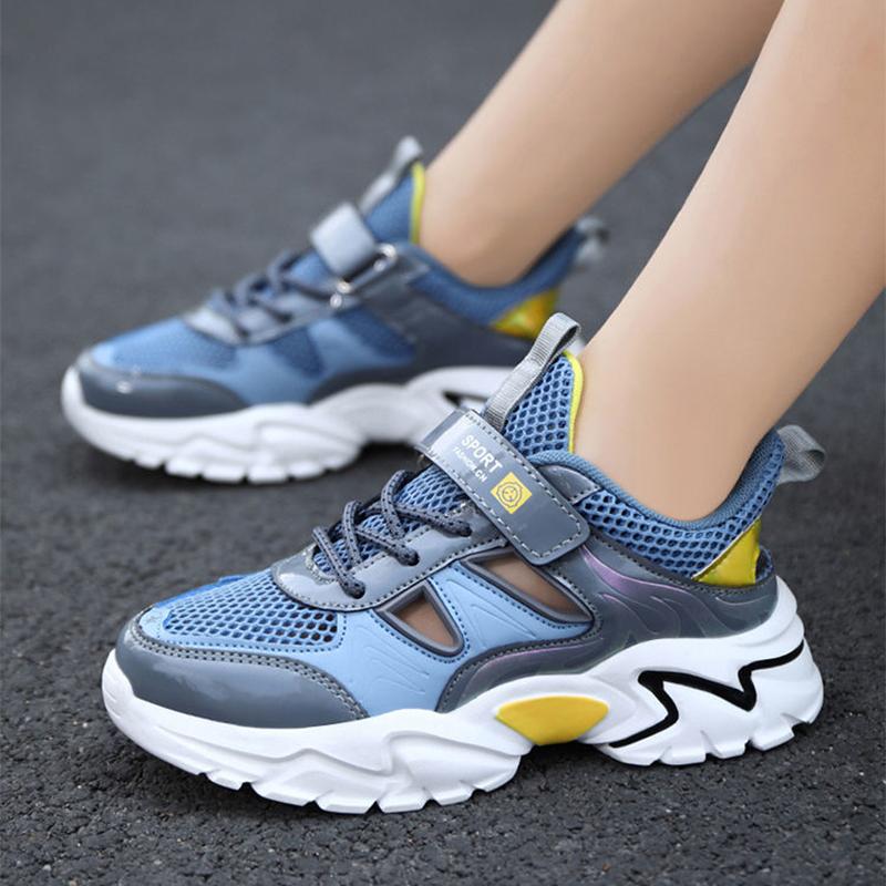 Boys Sneakers Kids Running Shoes Outdoor Hollow Sole Children Shoes Bounce Design Girls Tenis Infantil School Sport Shoes