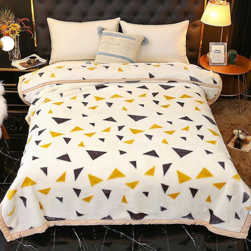 Winter Blankets Thickened Double Raschel Blankets Single Double Blankets To Keep Warm Student Dormitory Single Double Blankets