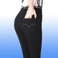 High Waist Stretch Jeans Women's Straight Embroidered Denim Trousers Large Size Loose Jeans Pants Spring and Autumn Long Casual Denim Trousers