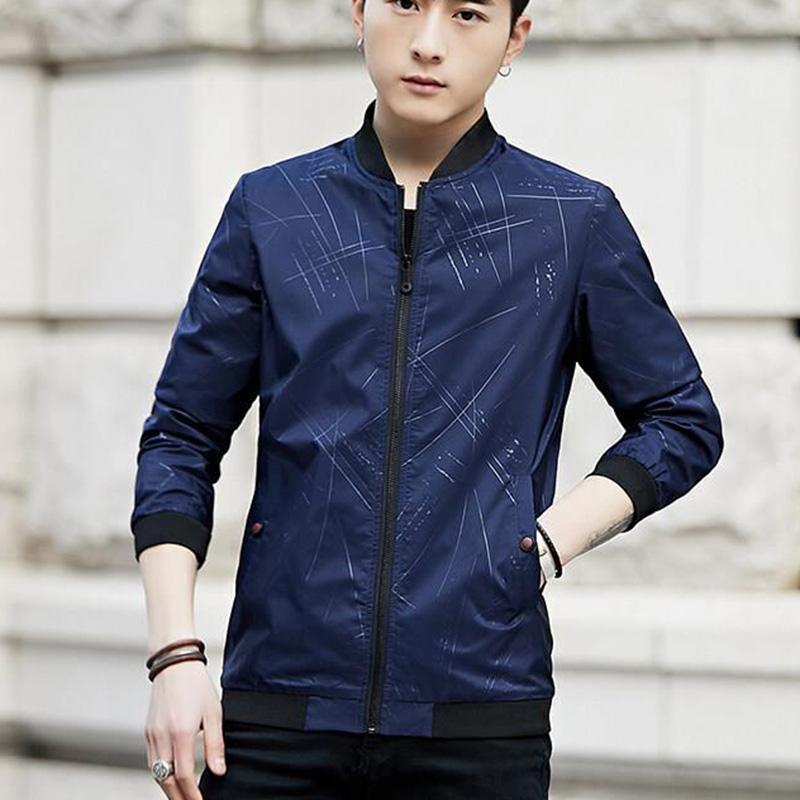 Spring and Autumn Stand Collar Casual Jacket Men's All-match Top Workwear Men's Jacket Autumn Korean Version Trend Baseball Uniform