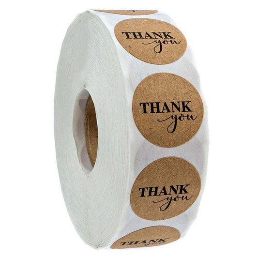 500pcs Thank You Stickers Seal Labels Red Heart Love Paper Decoration Sticker for Handmade Wedding Gift Labels Stationery